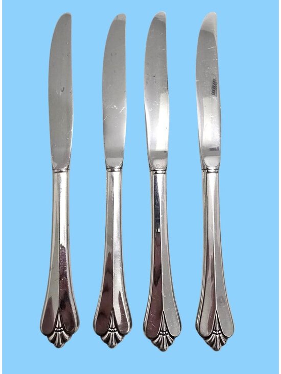 Oneida Community Other - 4 Oneida Community ROYAL FLUTE Stainless Steel Butter Knives Flatware